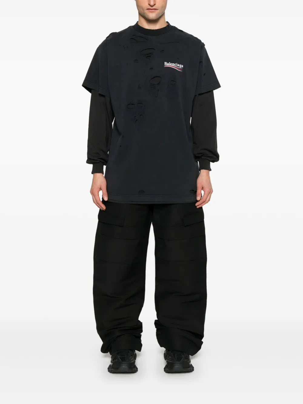 Destroyed Layered T-Shirt