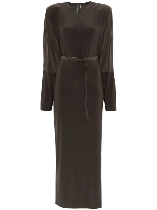 Dolman Side-Slit Gown