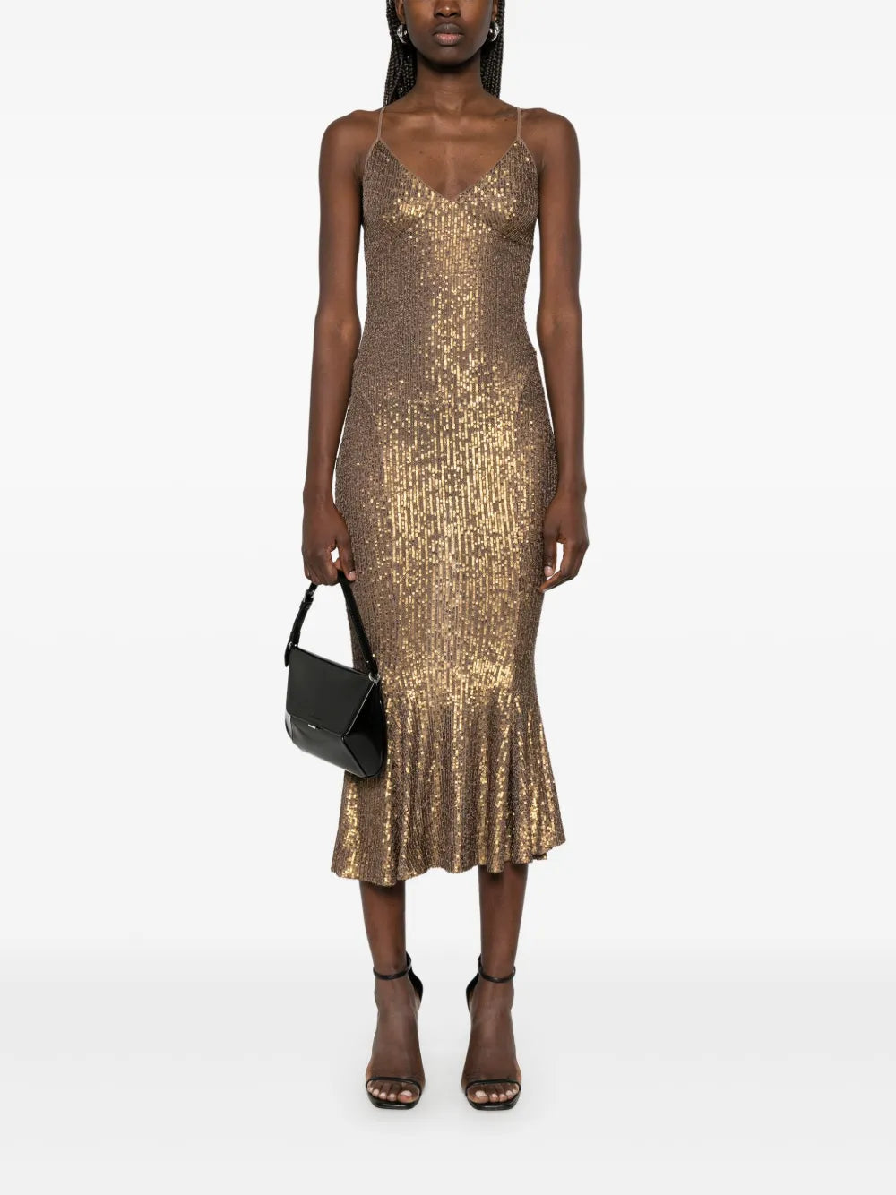 Fishtail Slip Midi Dress