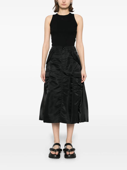 Panelled-Design Skirt