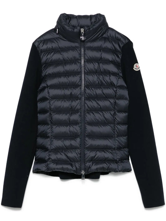 Padded Zip-Up Cardigan