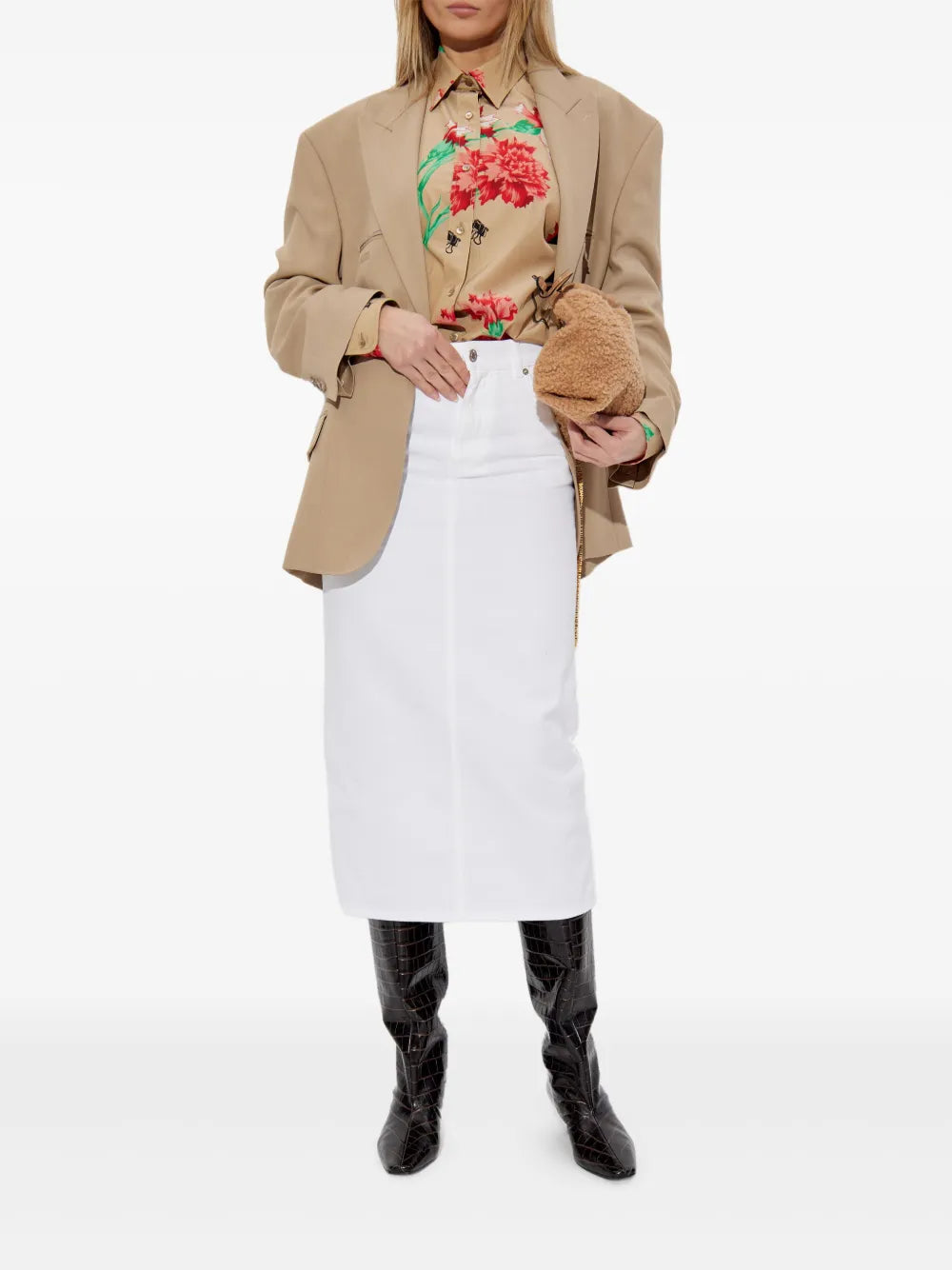 Floral-Motif Shirt