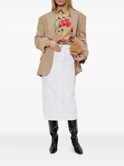 Floral-Motif Shirt