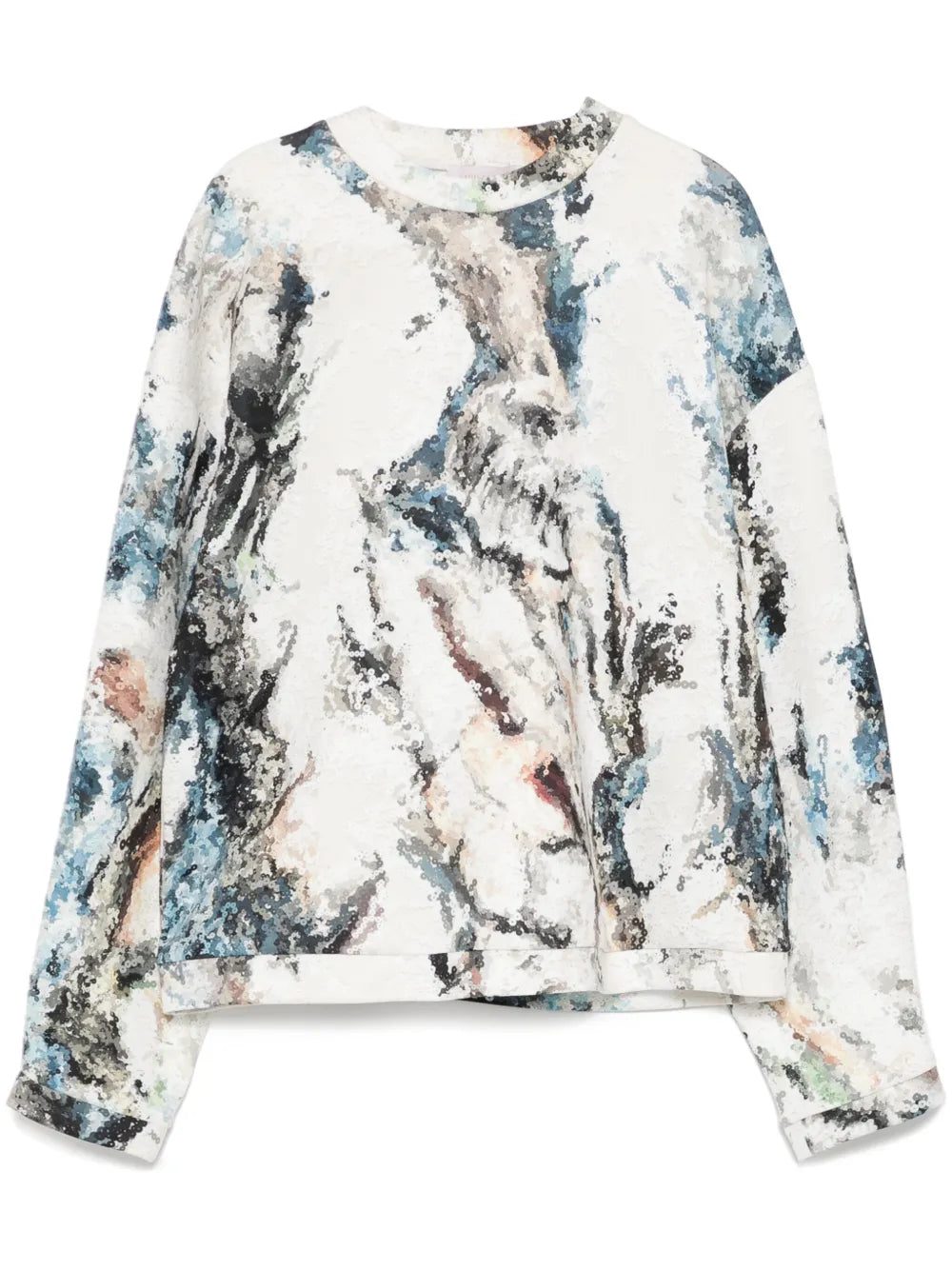Printed Neoprene Sweatshirt