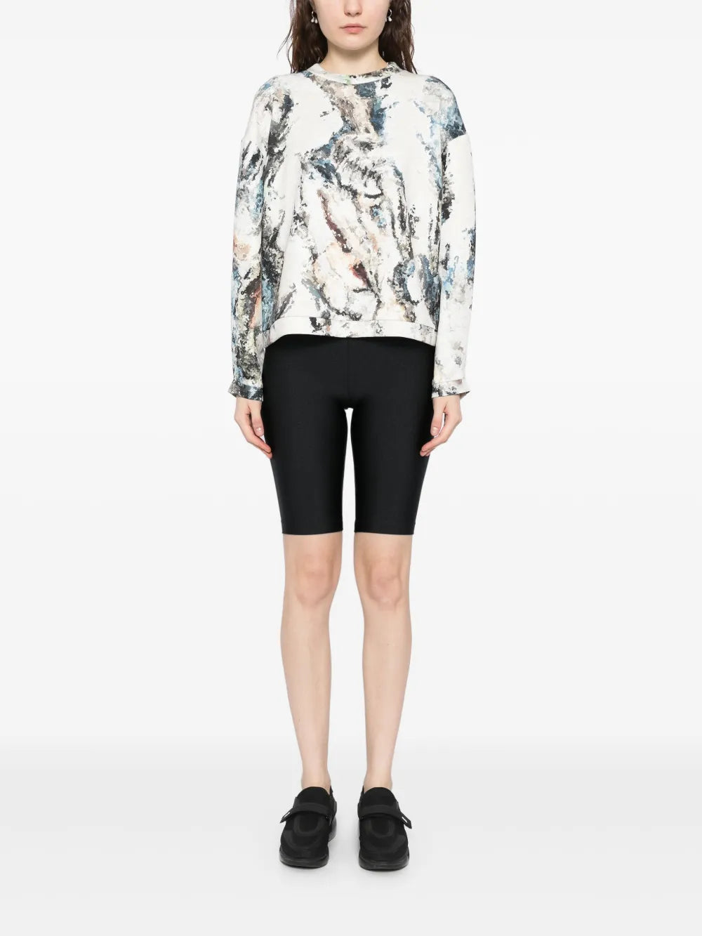 Printed Neoprene Sweatshirt