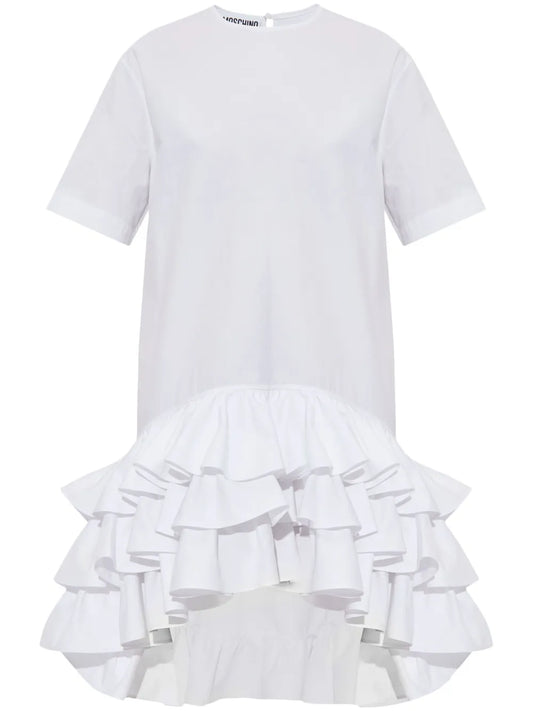 Asymmetric Ruffled Dress