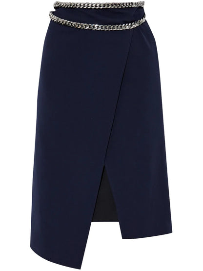 Chain-Embellished Skirt