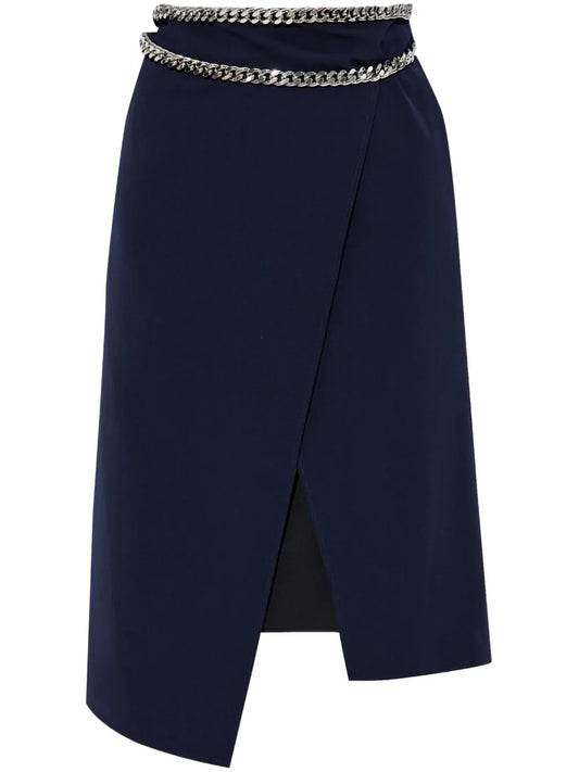 Chain-Embellished Skirt