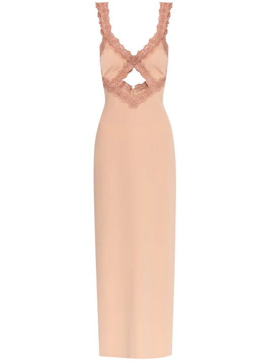 Lace-Trim Dress