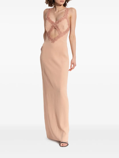 Lace-Trim Dress
