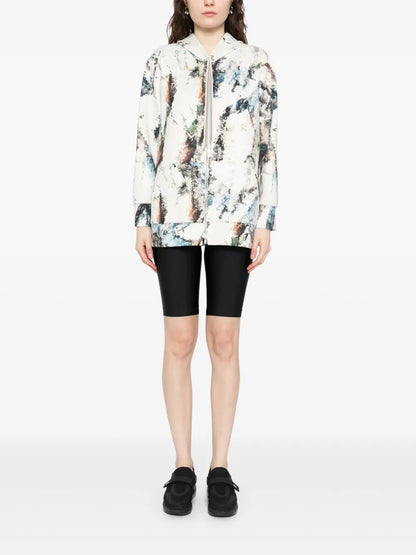 Printed Neoprene Hoodie