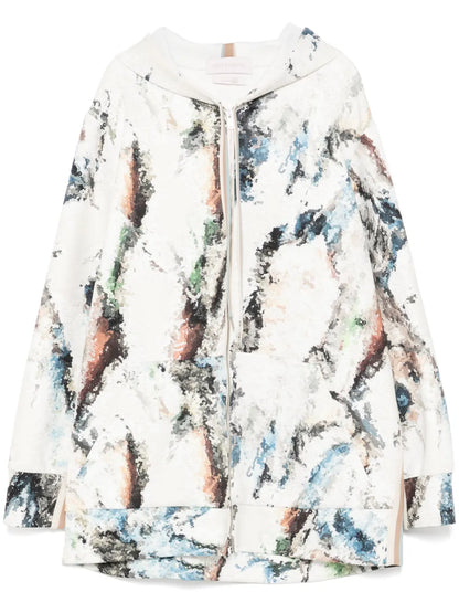 Printed Neoprene Hoodie