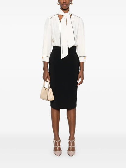 Georgette Crepe Midi Dress