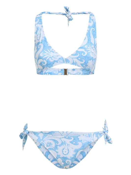 Paisley-Print Bikini