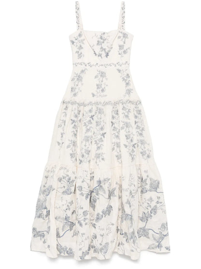 Lima Bougainvillea Maxi Dress