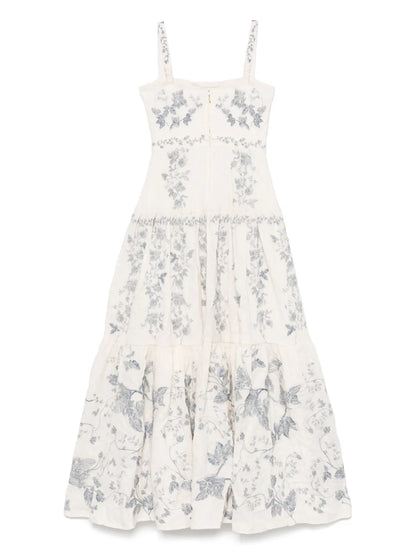 Lima Bougainvillea Maxi Dress