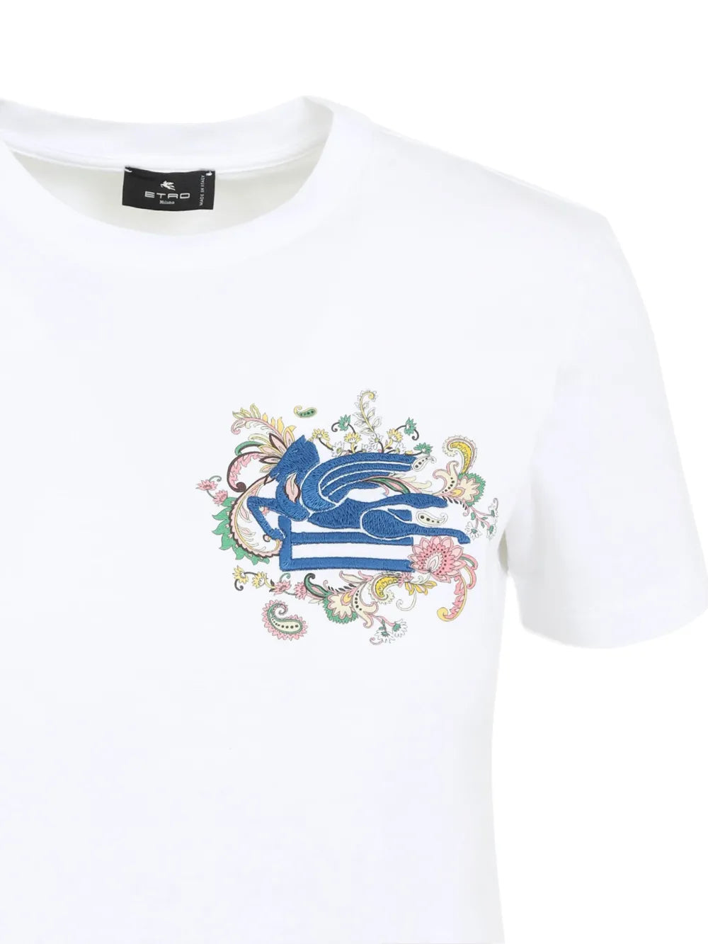 Pegaso-Embroidered T-Shirt