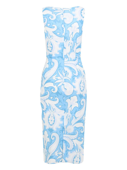 Paisley-Print Dress