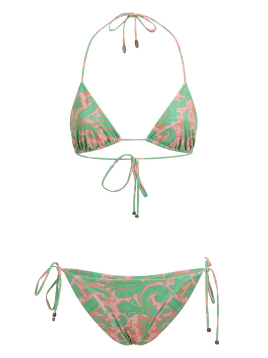 Paisley-Print Bikini