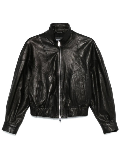 Leather Bomber Jacket