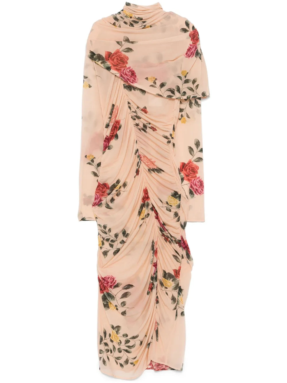 Floral-Print Midi Dress