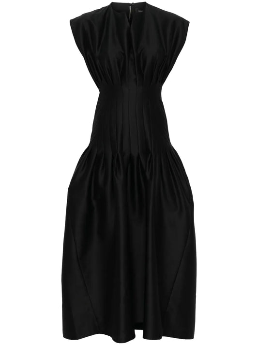 Pleated Maxi Dress