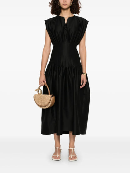 Pleated Maxi Dress