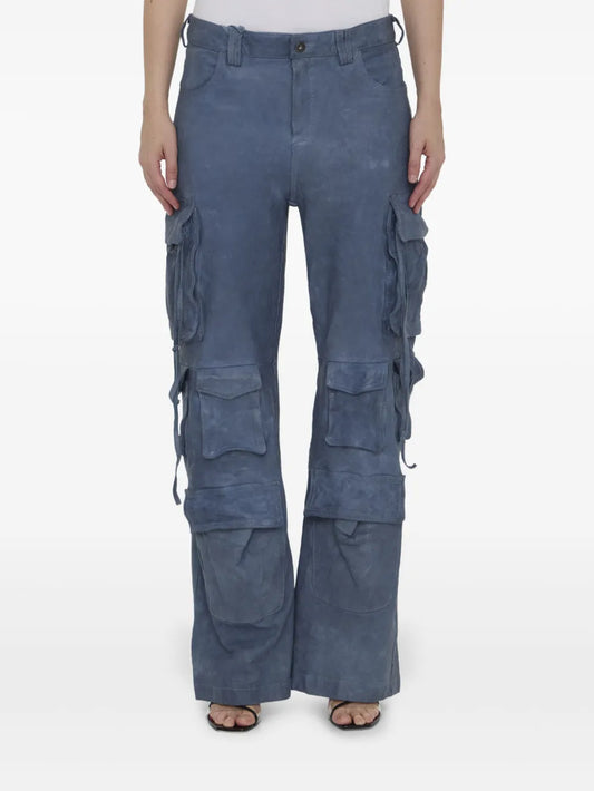 Leather Cargo Trousers