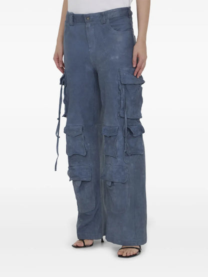 Leather Cargo Trousers