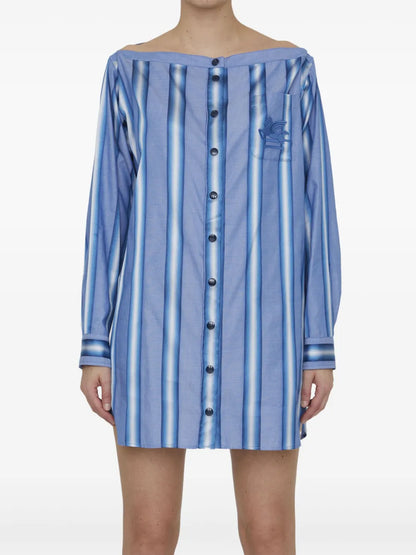 Striped Shirt Dress