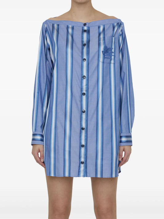 Striped Shirt Dress