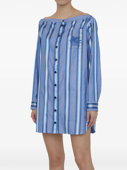 Striped Shirt Dress