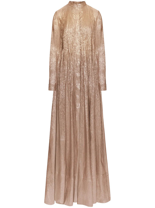 Metallic Shirt Gown