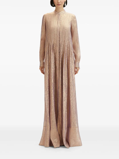 Metallic Shirt Gown