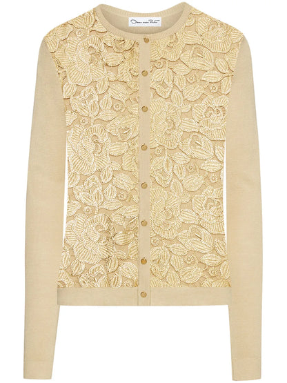 Foil English Rose Cardigan
