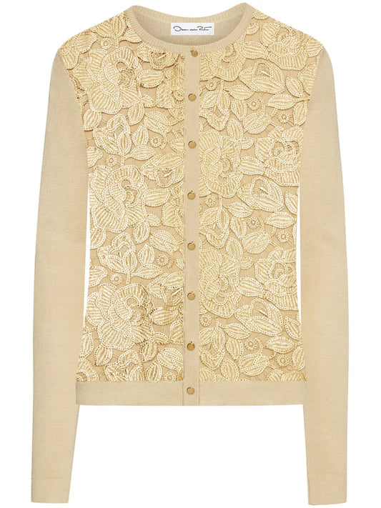 Foil English Rose Cardigan