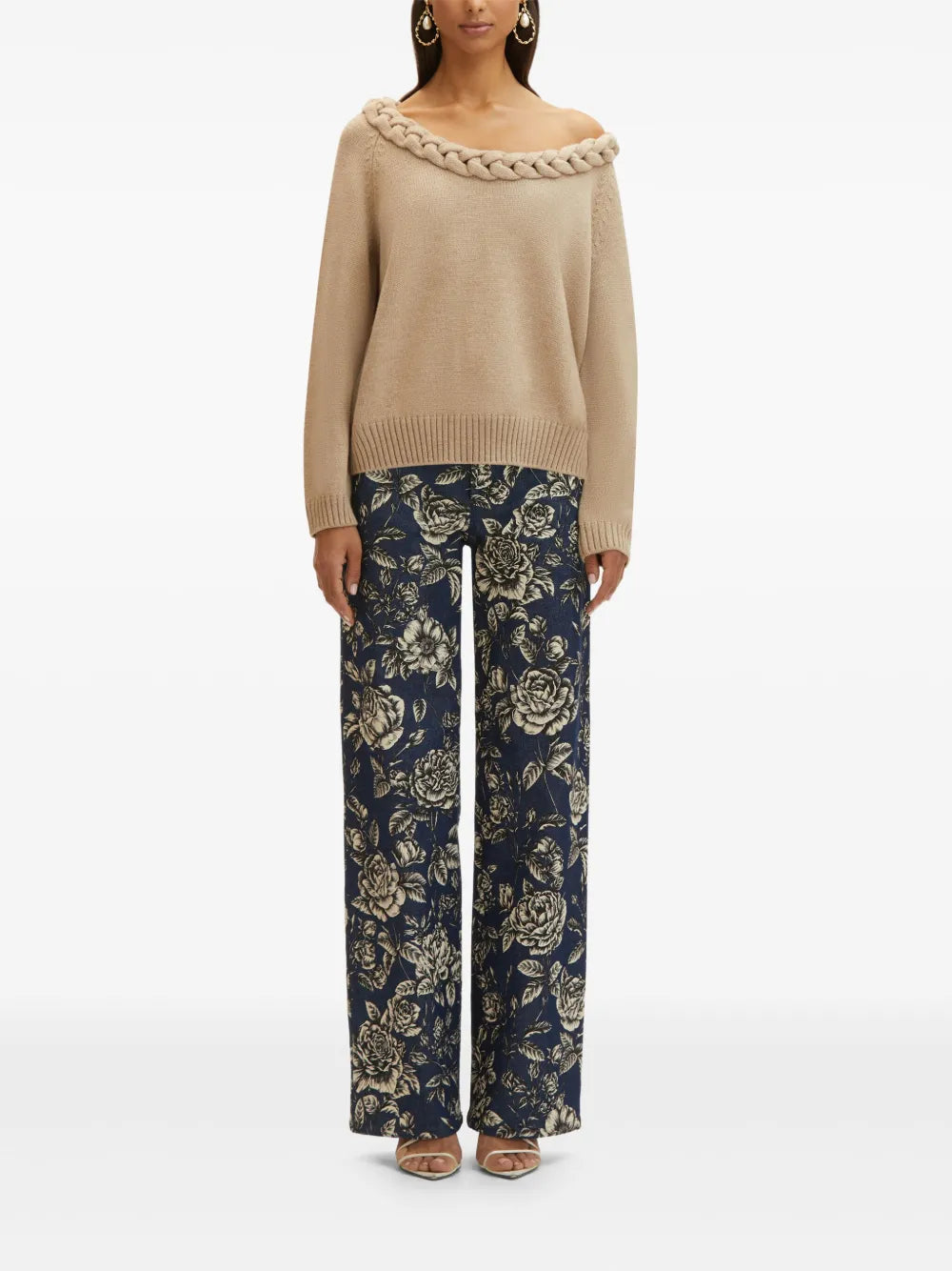 Braided Neck Jumper