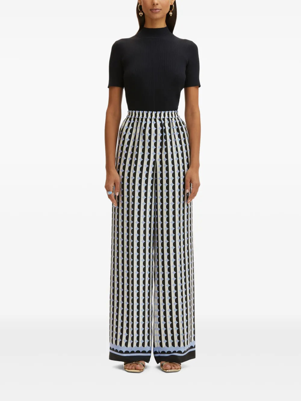 Geometric Pattern Trousers