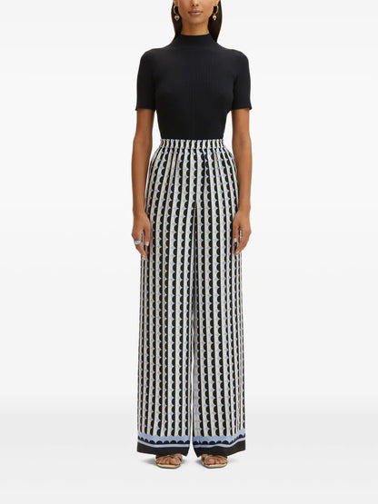 Geometric Pattern Trousers