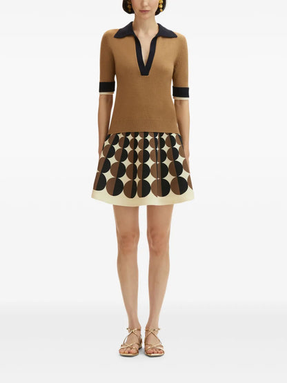 Colour-Block Polo Top