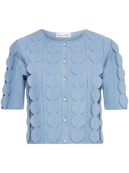 Geometric Circle Pattern Cardigan