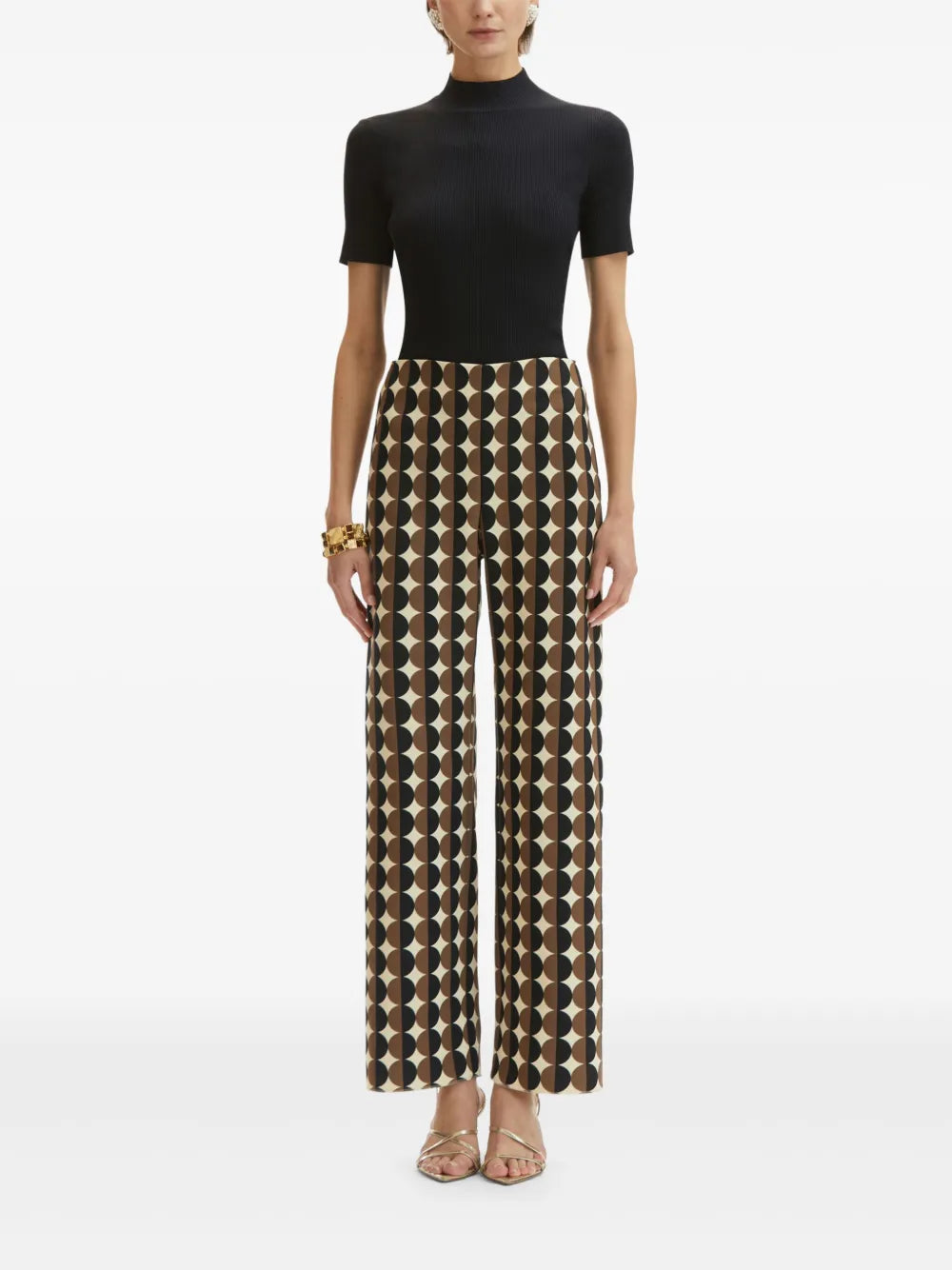 Geometric Pattern Trousers