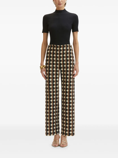 Geometric Pattern Trousers