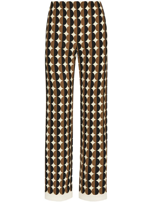 Geometric Pattern Trousers