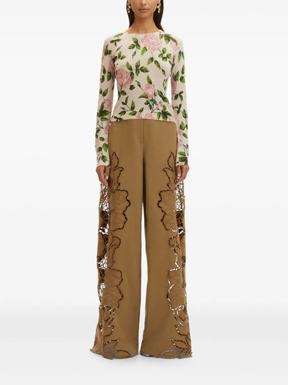 English Rose Print Jumper