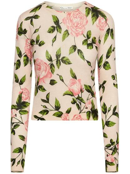 English Rose Print Jumper