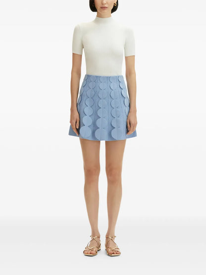 Geometric Circle Knitted Skirt