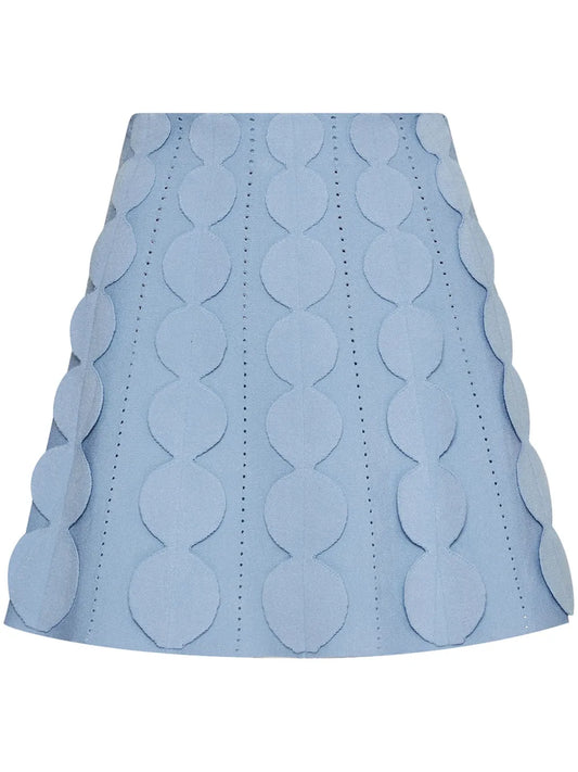 Geometric Circle Knitted Skirt