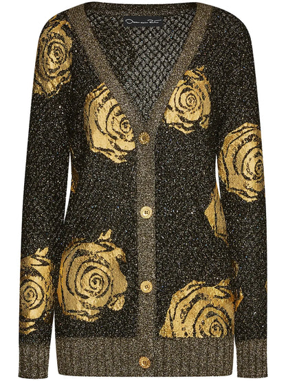 Foil English Rose Cardigan