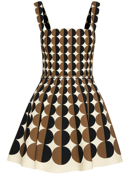 Geometric Pattern Mini Dress